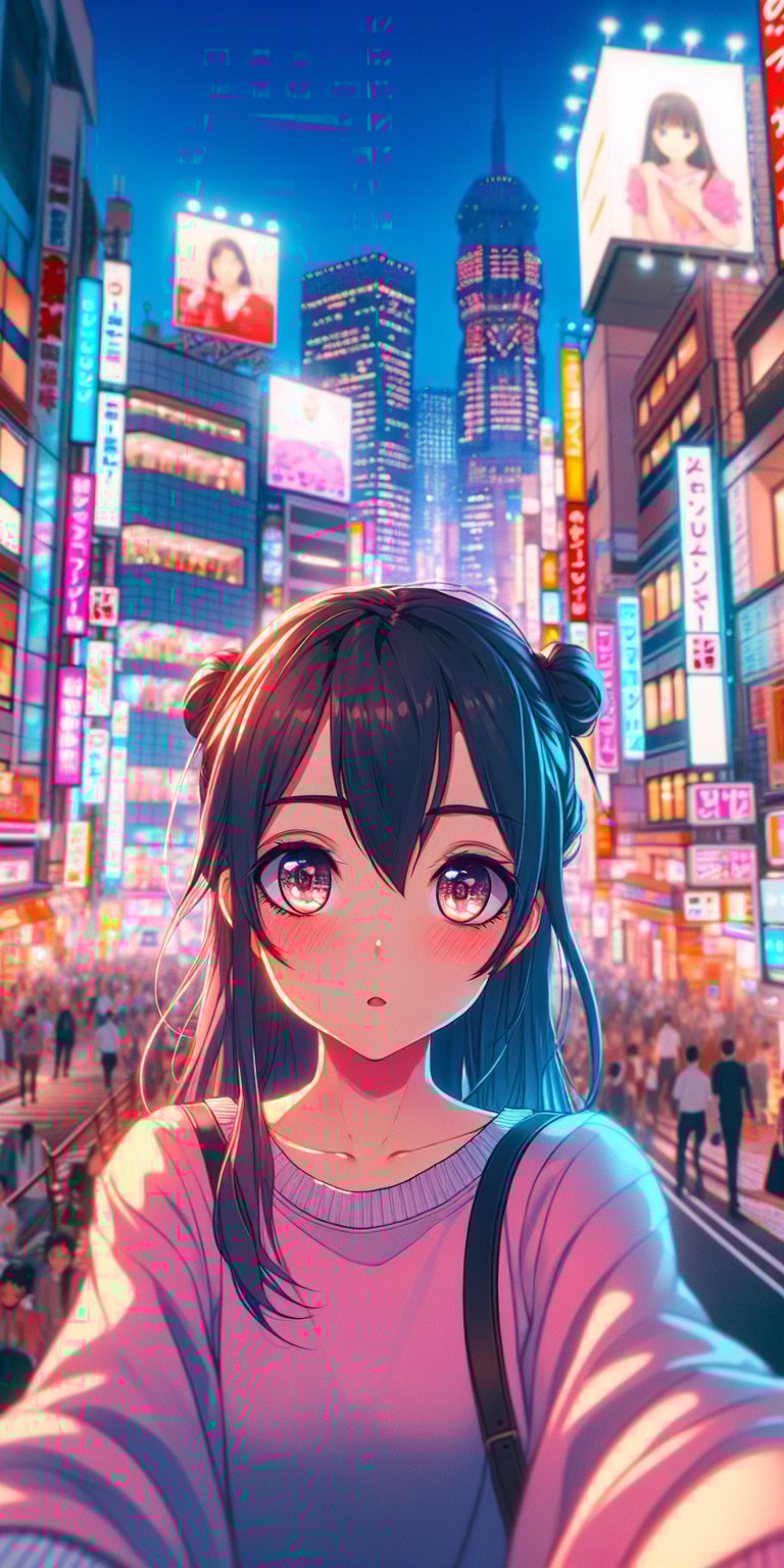 Woman illustration wallpaper iPhone