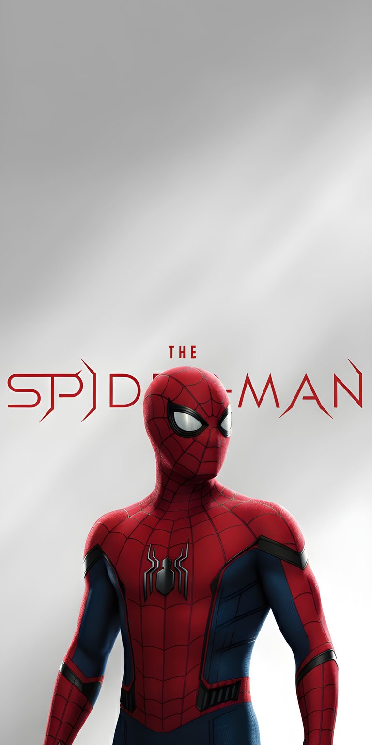 A stunning 3D wallpaper featuring Spider-Man in his iconic red and blue suit against a clean, bright background. This professional iPhone wallpaper brings the web-slinger to life with incredible suit texture and heroic lighting.