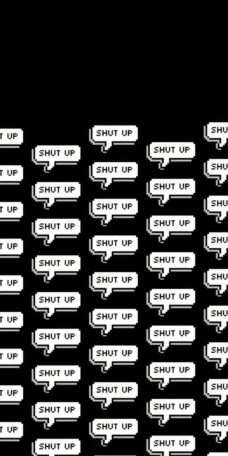 Shut up messages wallpaper iPhone