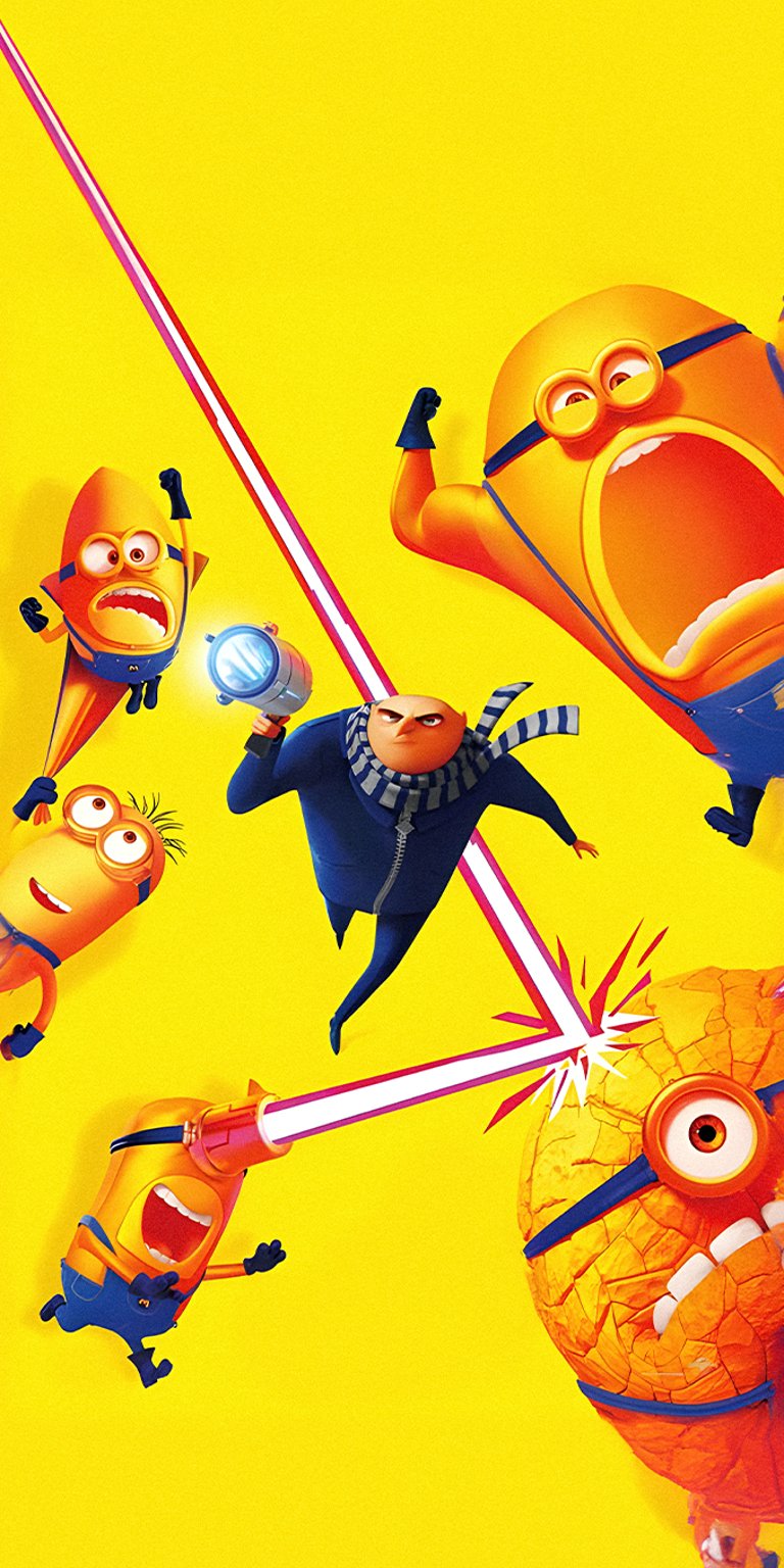 Gru running poster wallpaper iPhone