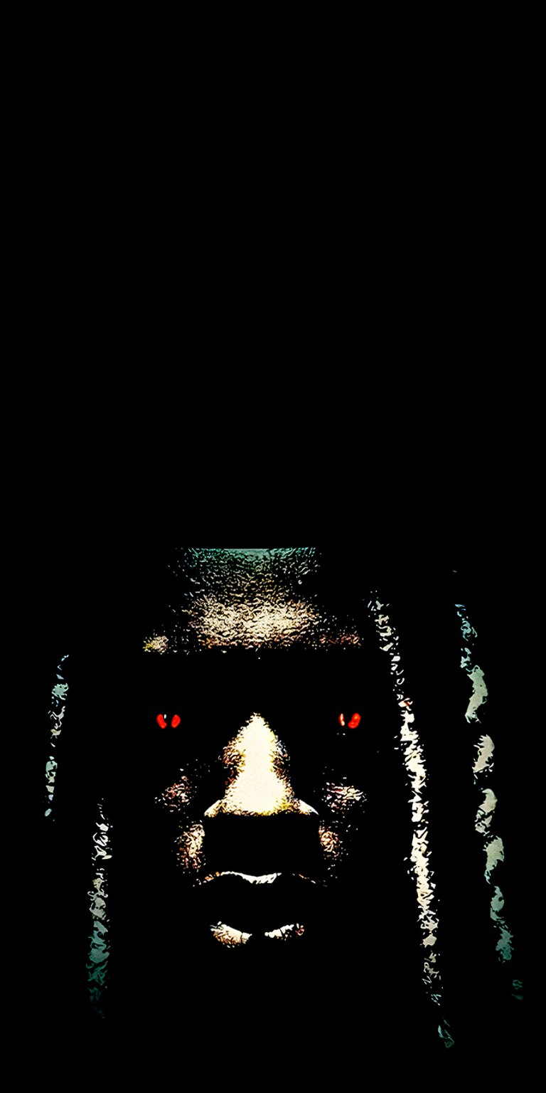 King Von piracy black and white with red eyes wallpaper