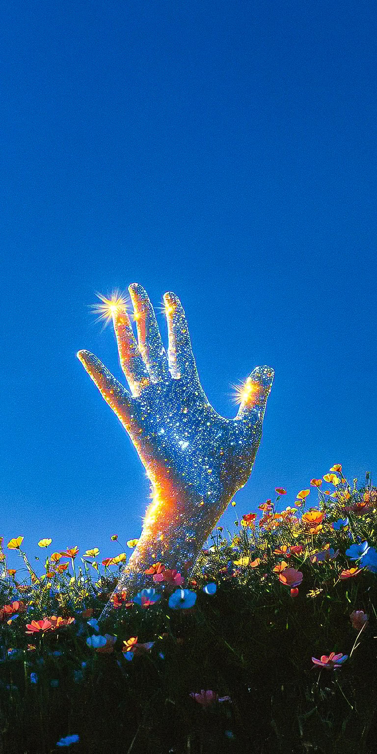 Shiny Giant hand wallpaper iPhone 4K