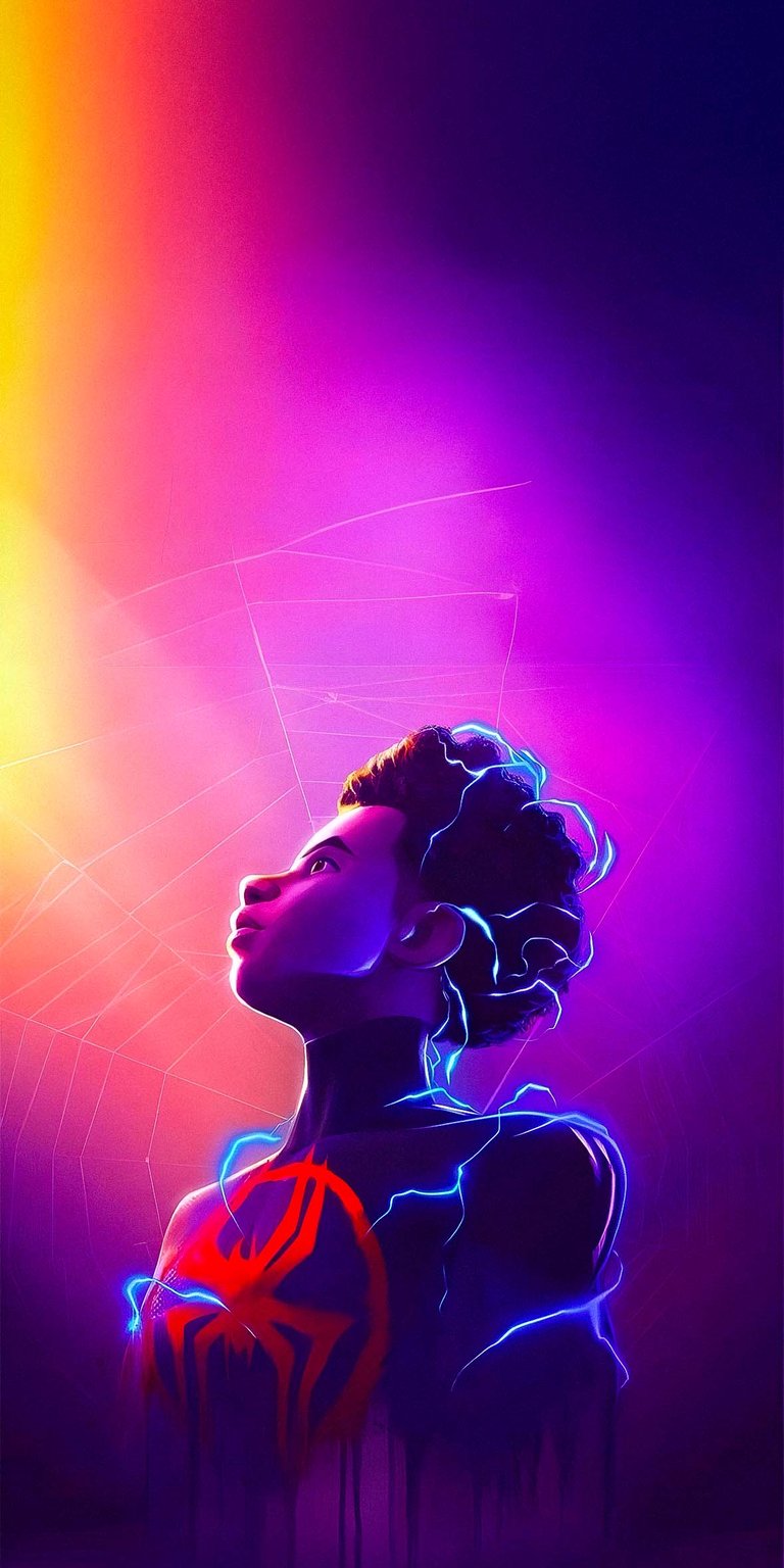 Spiderman Miles looking up wallpaper in 4k