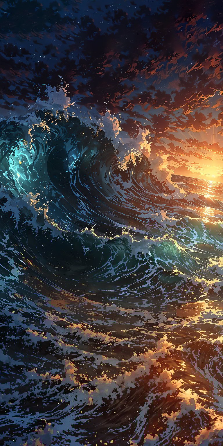 Ocean waves wallpaper 4k iPhone