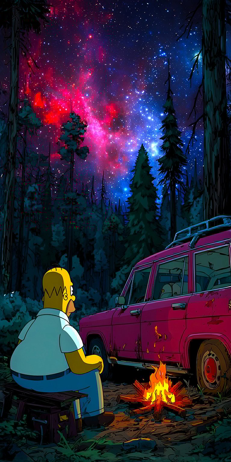 Homer Simpson wallpaper iPhone 4K