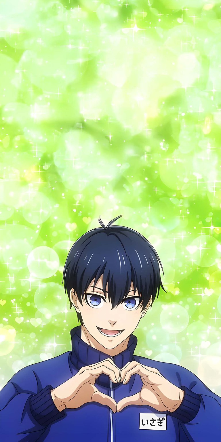 Yoichi Isagi Love Gesture Wallpaper IOS HD