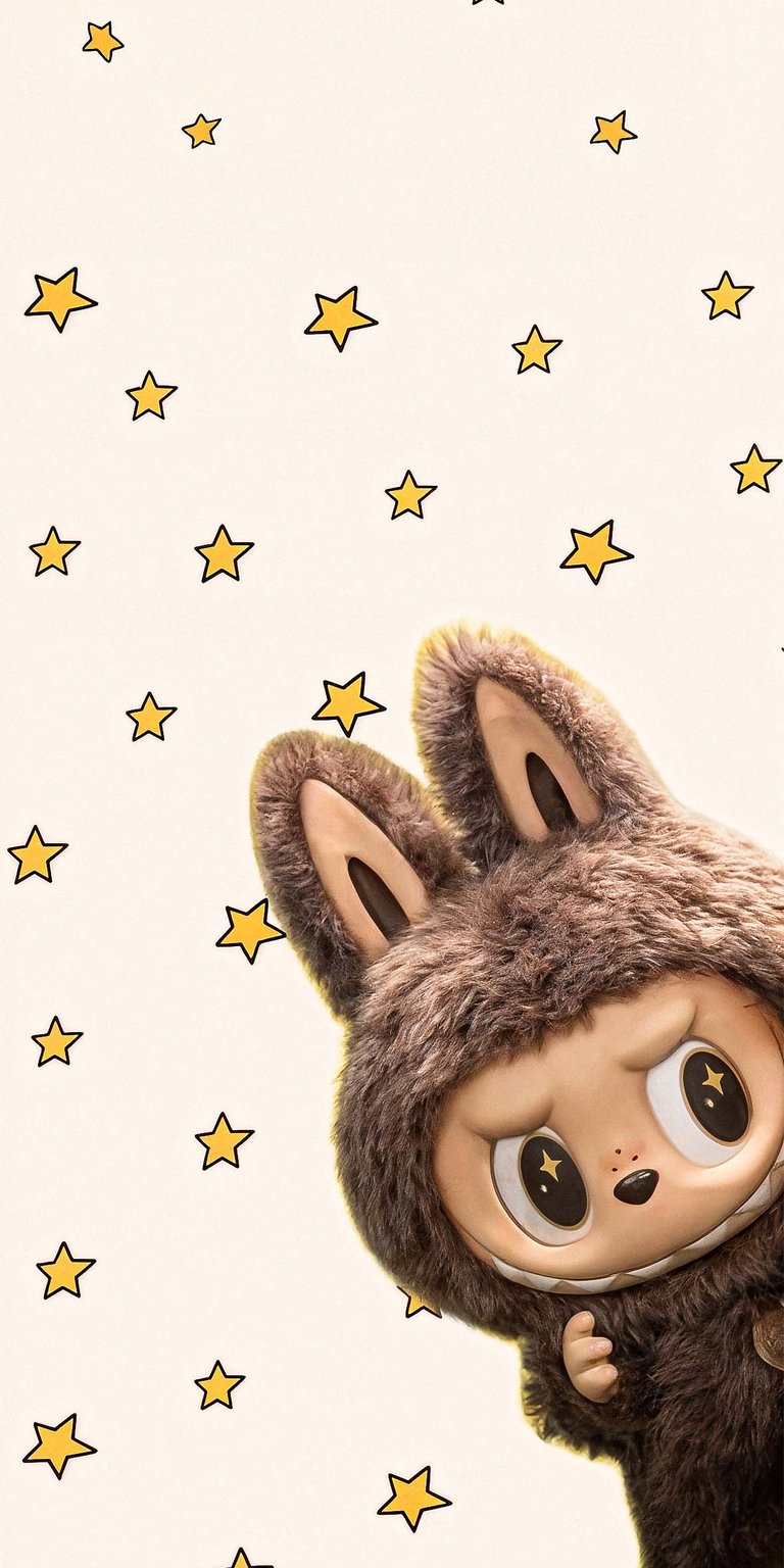 Labubu stars wallpaper HD for iPhone