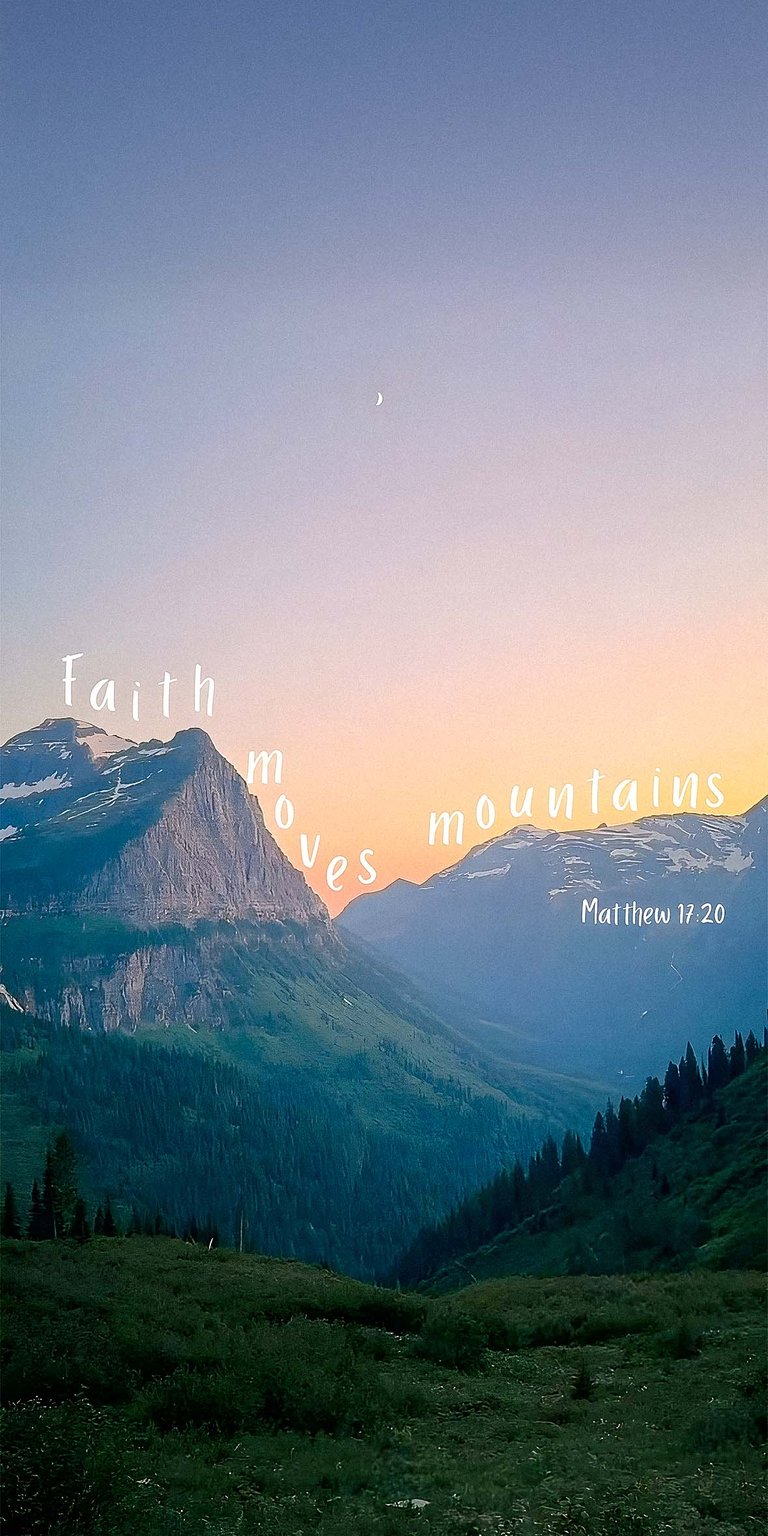Faith Moves Mountains Wallpaper HD iPhone