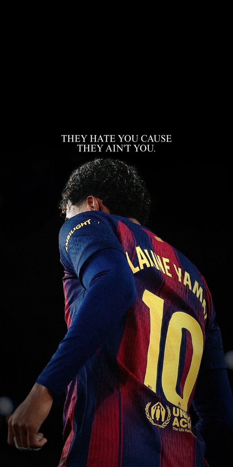 This sleek sports wallpaper depicts a young footballer from behind wearing a number 10 jersey. Designed for iPhone, the deep shadows and golden typography create a premium aesthetic wallpapers look.