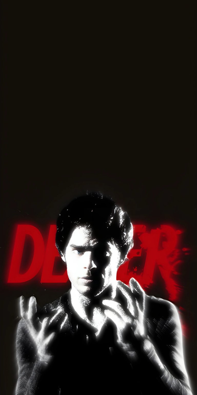 Download this striking Dylan O'Brien 4K wallpaper for your iPhone, featuring a bold red 'DEXTR' graphic and high-contrast black and white tones. This wallpaper highlights Dylan's intense gaze and intriguing hand gestures.