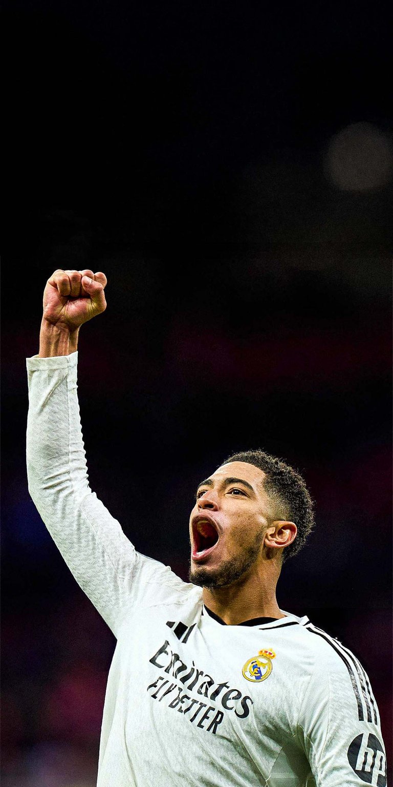 Jude Bellingham celebrates victory wallpaper mobile