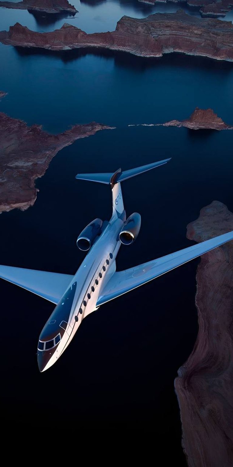 Airplane shot flying with nice view mobile wallpaper