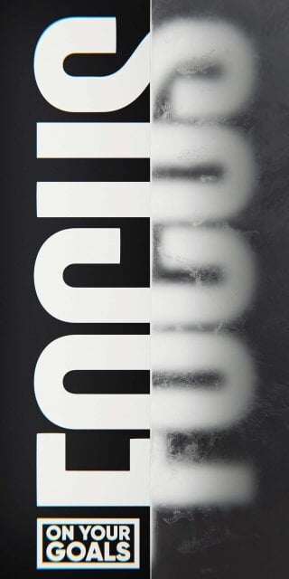 Focus on your goals wallpaper for iOS