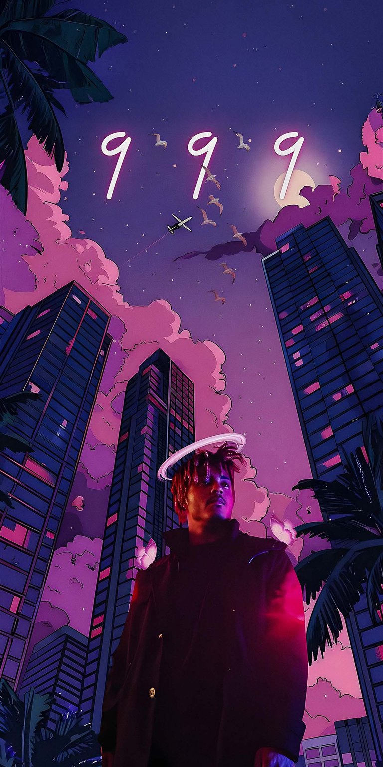Juice WRLD 999 art wallpaper HD iPhone