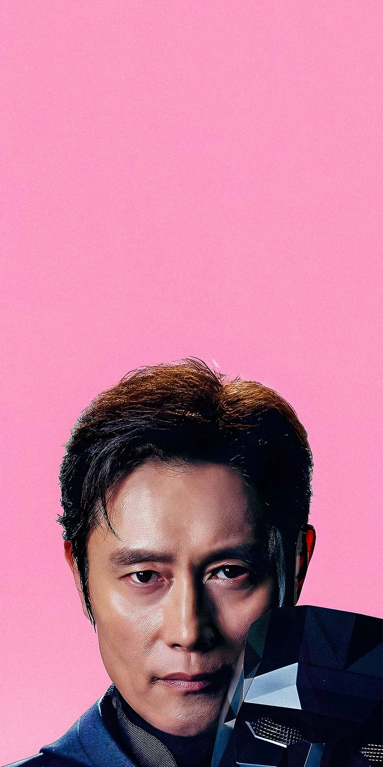 Lee Byung-hun Frontman holding his mask wallpaper