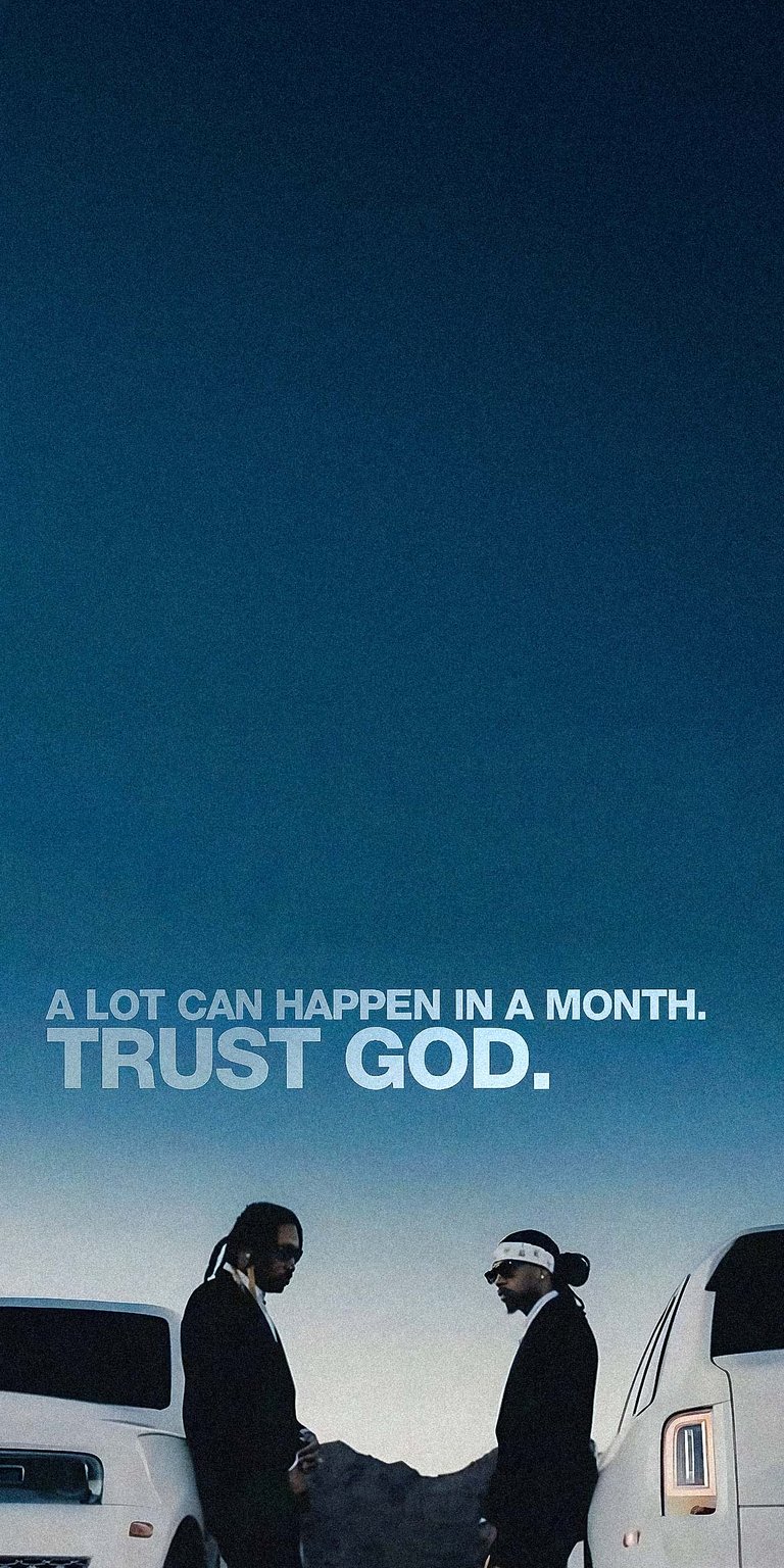 Trust God quote wallpaper for iPhone