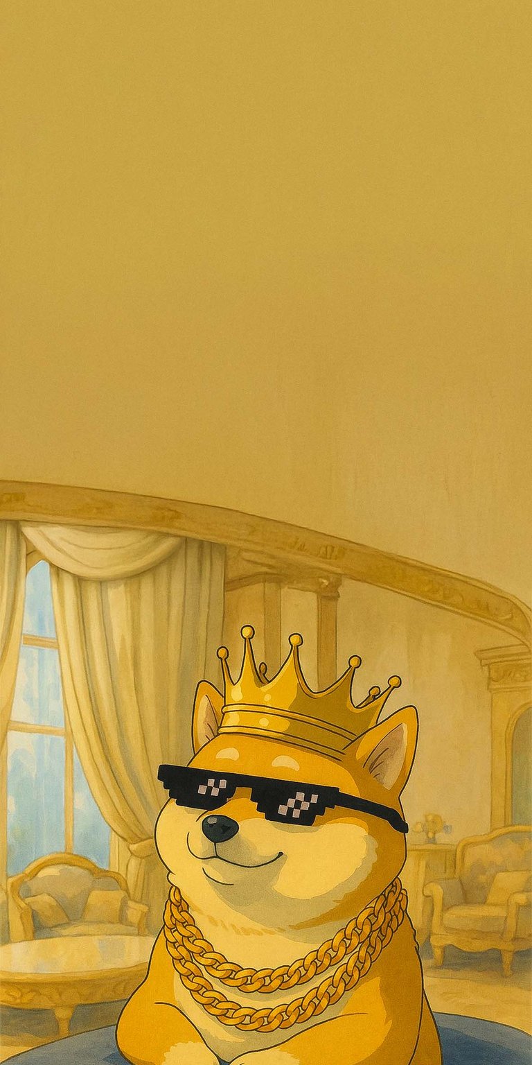 Dogecoin Meme Ghibli Wallpaper iPhone