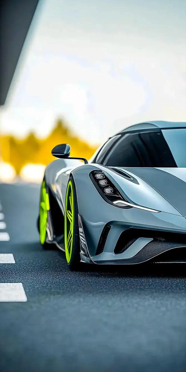 Download this stunning Koenigsegg Jesko 4K wallpaper for your iPhone today! This wallpaper features sleek gray paint, streamlined headlights, and vibrant green rims.