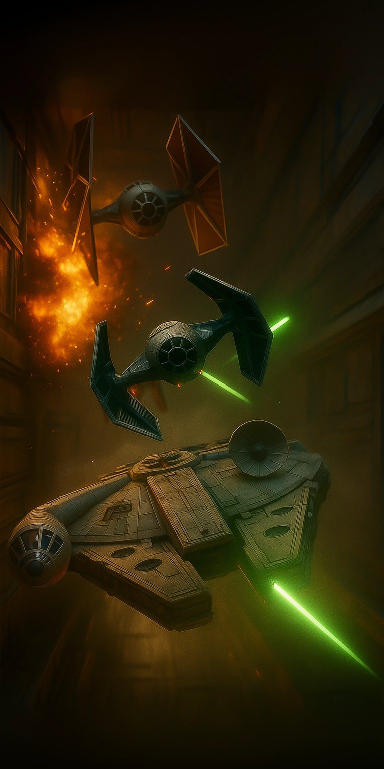 Star Wars ship 3D spatial wallpaper iPhone HD