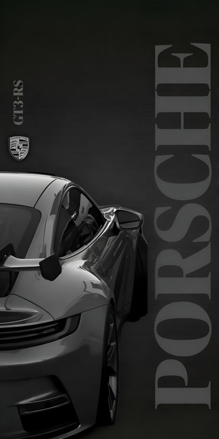 911 GT3 RS poster iPhone 4K wallpaper