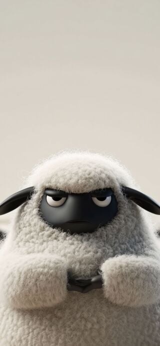Angry sheep black and white wallpapers