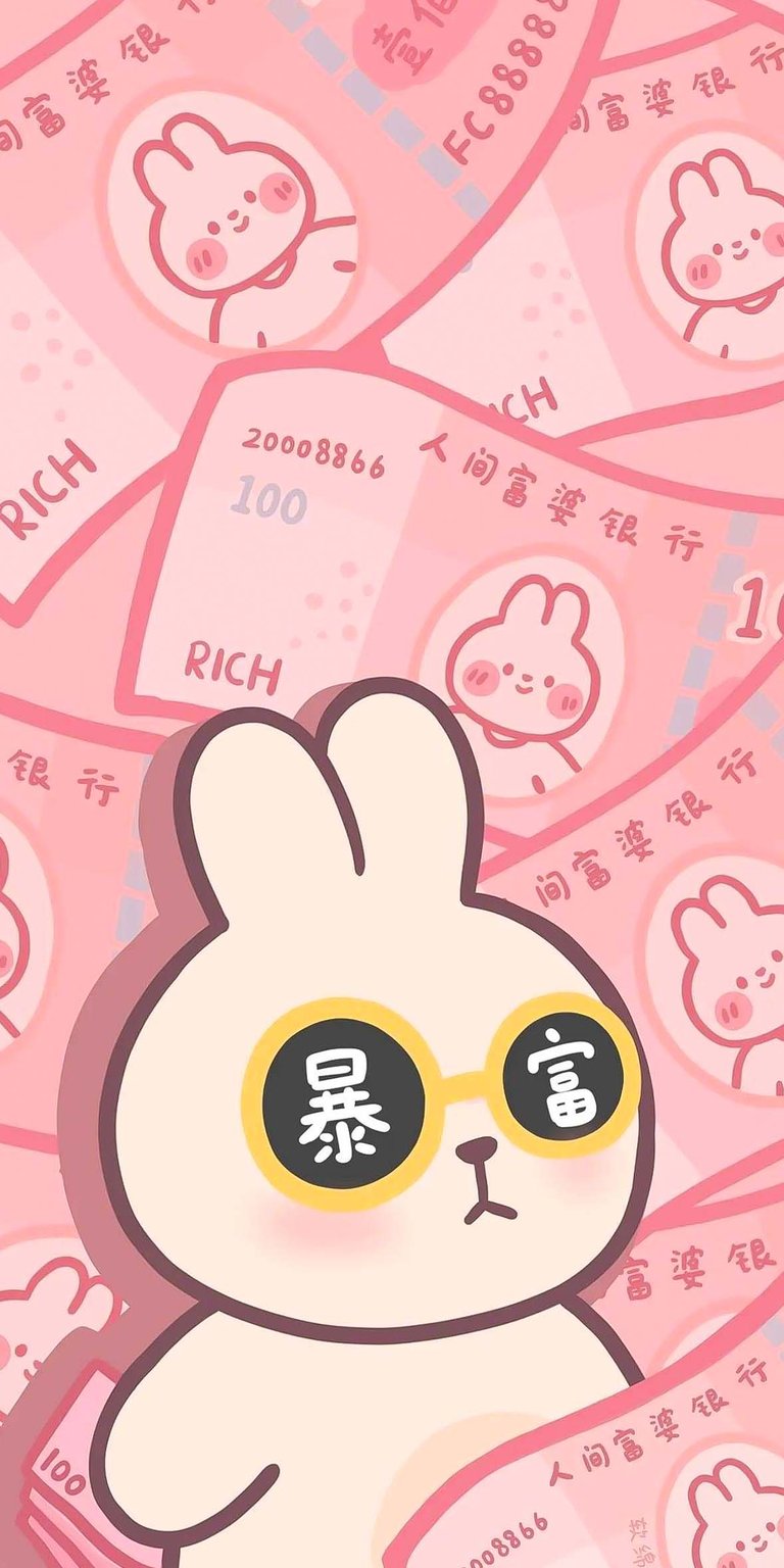 Rich Bunny wallpaper 4K iPhone