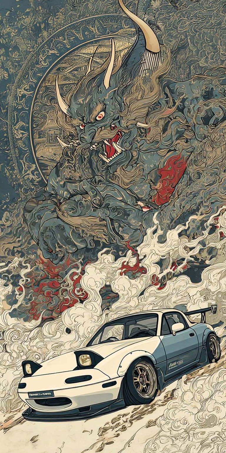 Mazda Miata iPhone art wallpaper HD