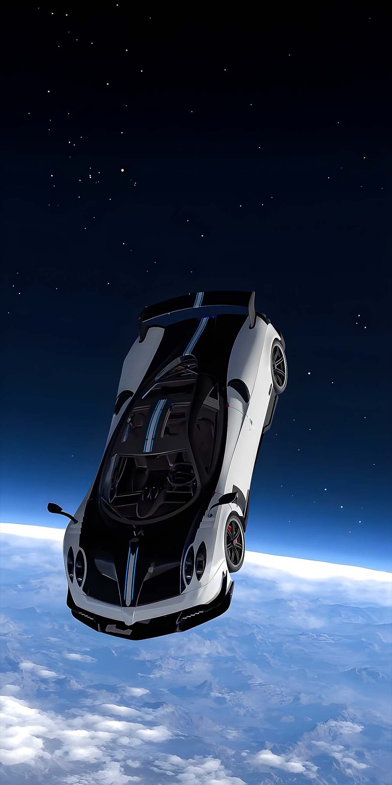 Huayra in space wallpaper HD iPhone