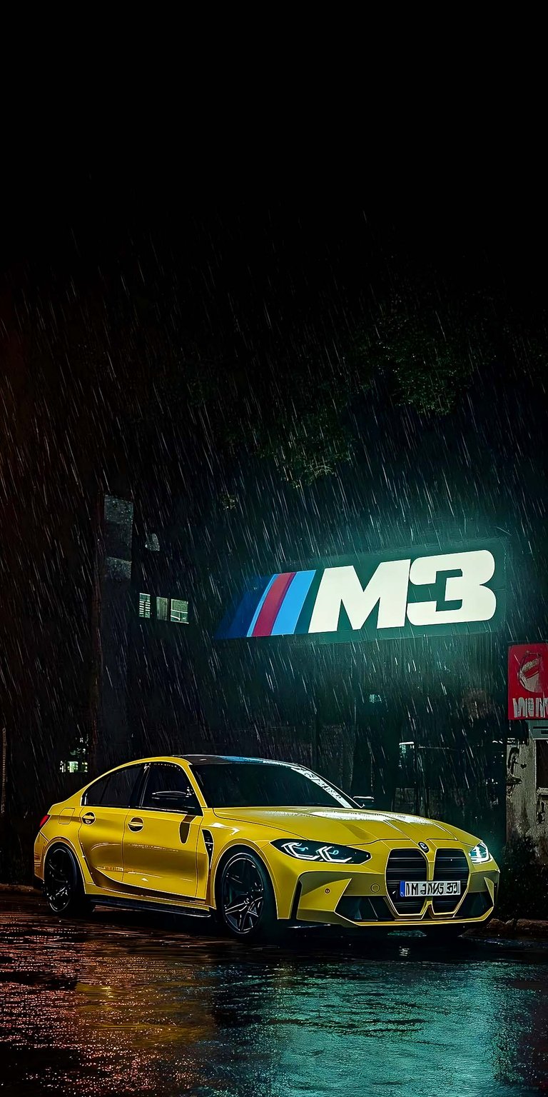 M3 in rain wallpaper HD iPhone