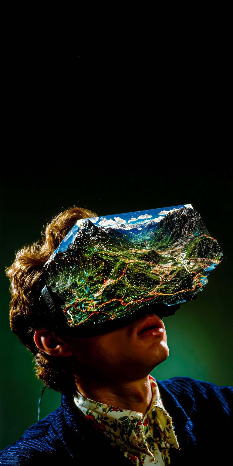 Virtual reality art iPhone wallpaper HD