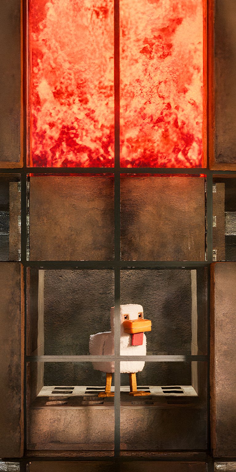 Lava Chicken wallpaper for iPhone 4K