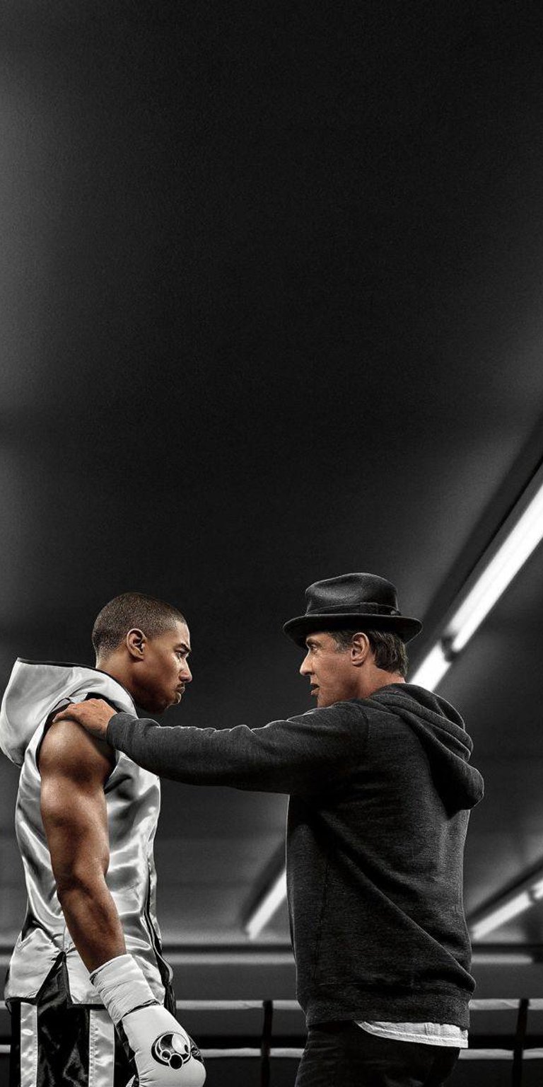 Creed 2 Rocky Balboa and Adonis Creed in the boxing ring wallpaper