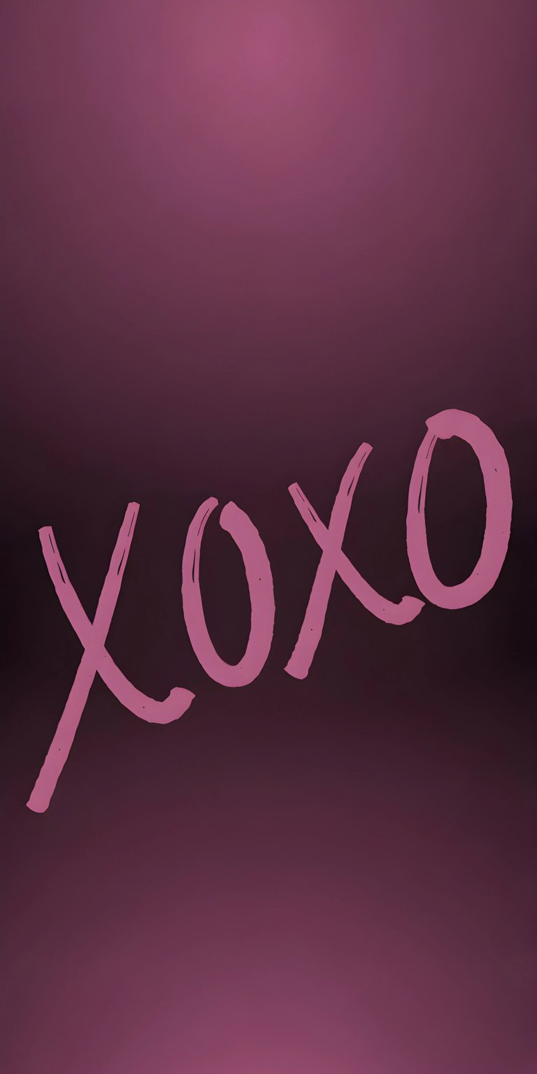 Adorn your iPhone with this stylish XOXO 4K wallpaper, showcasing hand-drawn letters against a gradient purple background. This wallpaper adds a touch of affection to your screen with its blurred edge and minimal aesthetic.