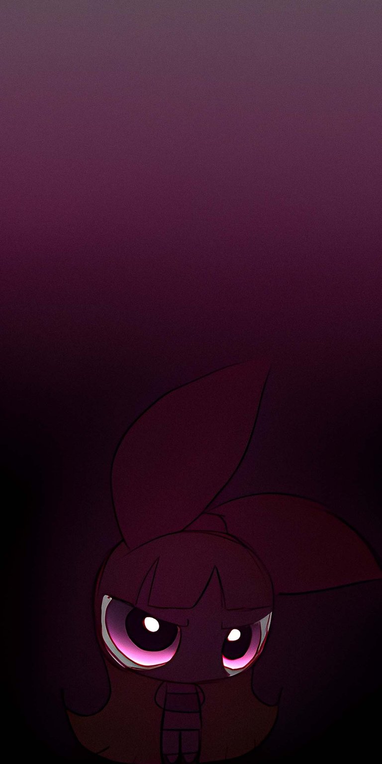 Blossom angry in dark area wallpaper HD iOS