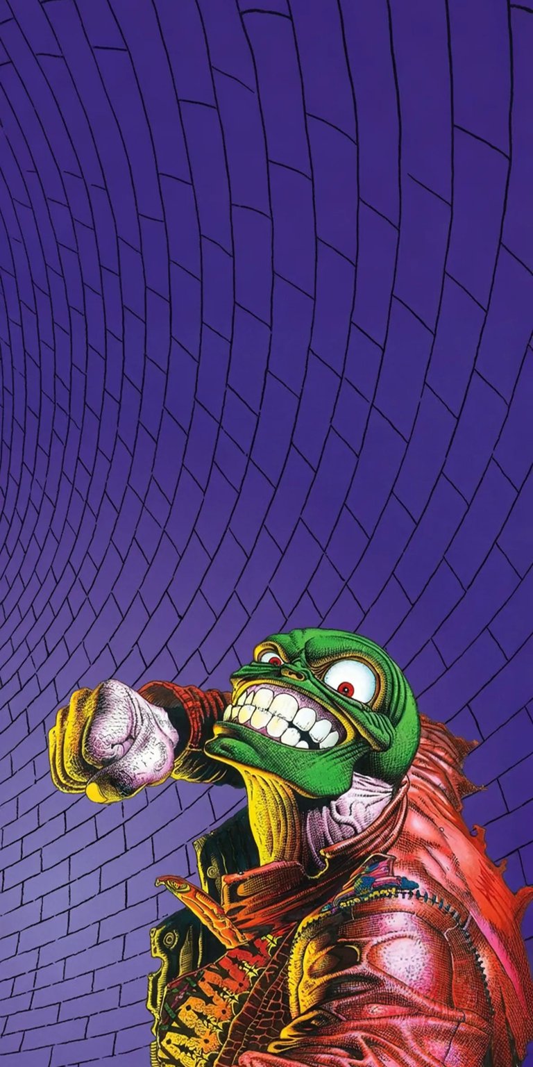 Green mask iPhone wallpaper 4K