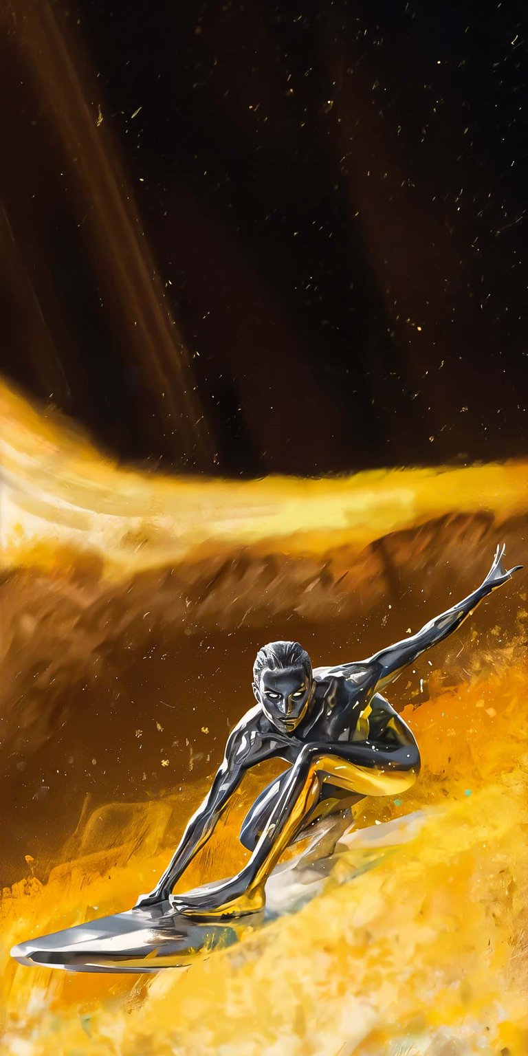 Silver Surfer girl wallpaper iOS HD