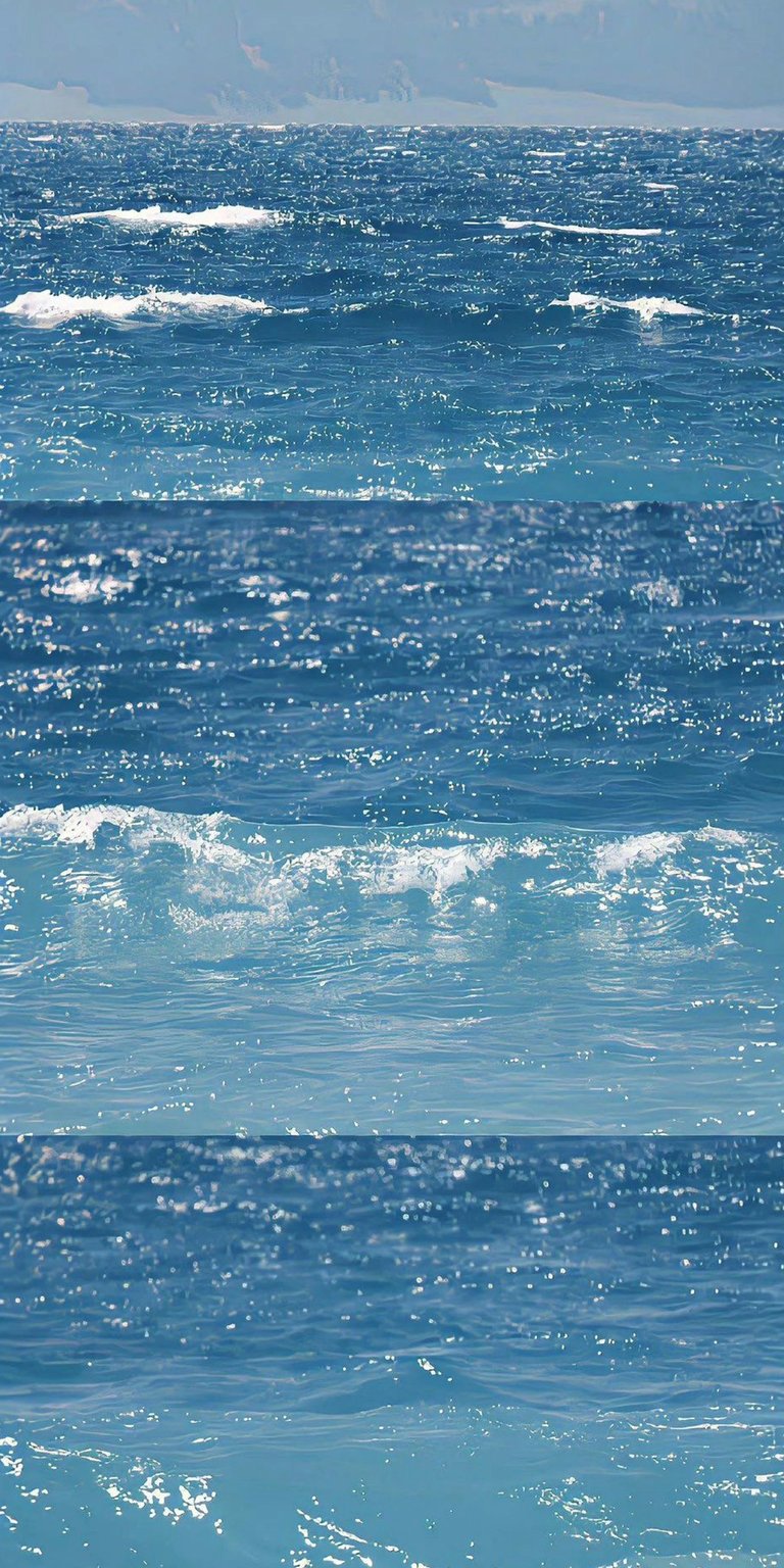 Experience the serene beauty of ocean waves with this stunning 4K wallpaper for your iPhone. This wallpaper showcases the varying blue hues, subtle white wave crests, and glimmering sunlight dancing on the water's surface.