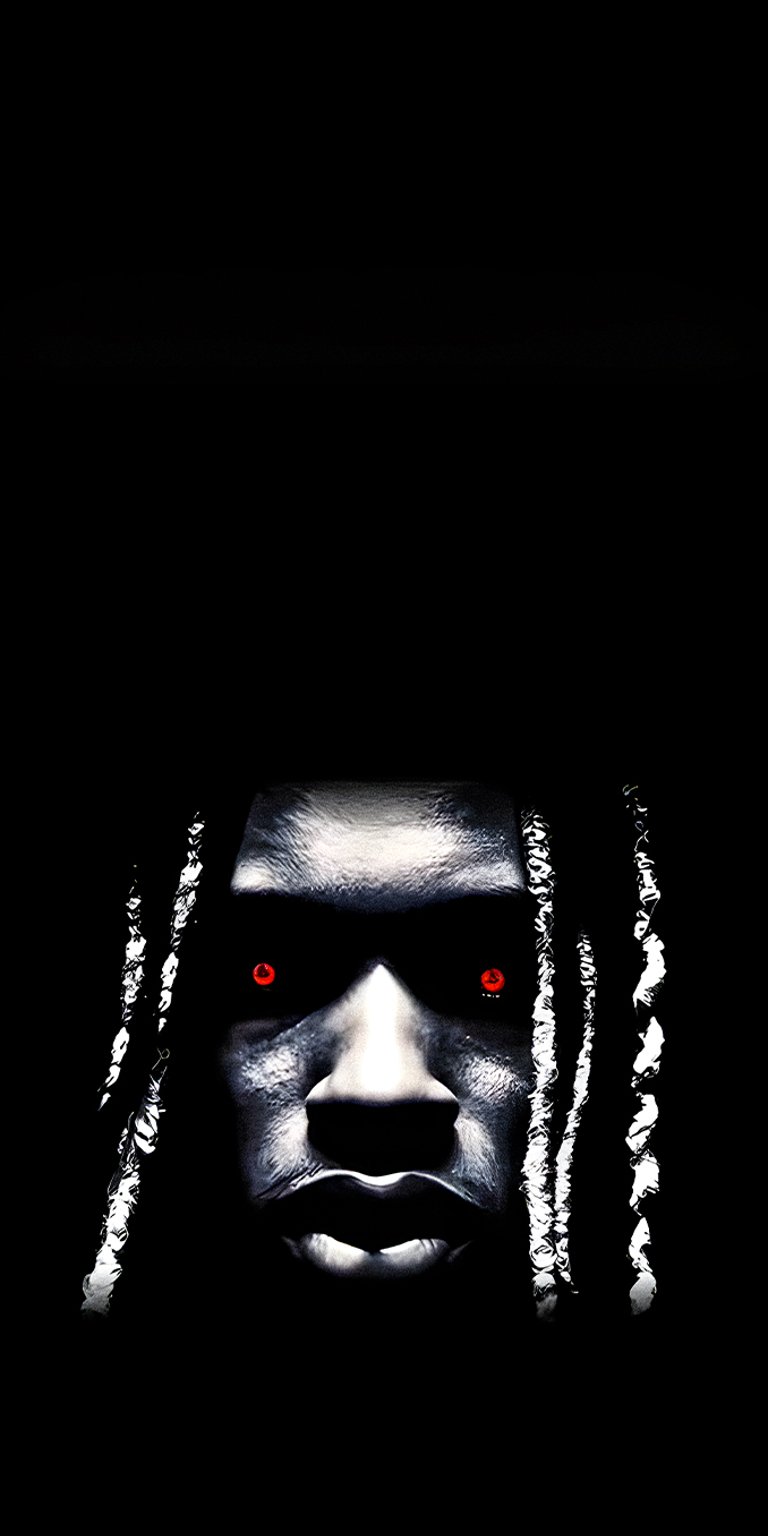 King von anti piracy screen with red eyes and black background wallpapers