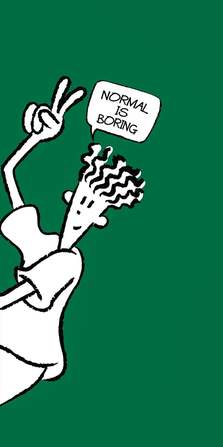 Fido Dido Normal is boring meme wallpaper iOS 4K