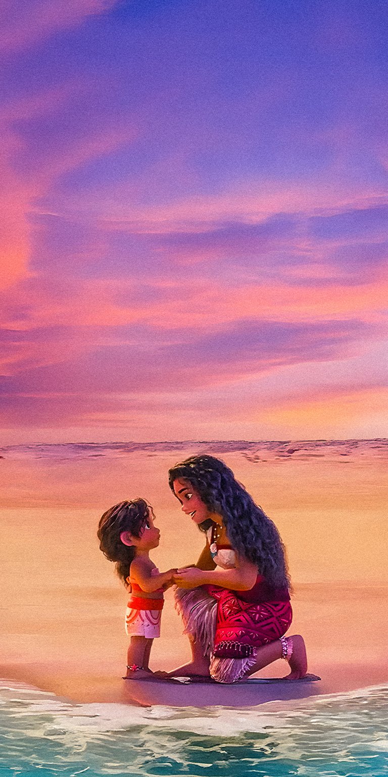 Moana and lil sis wallpaper iPhone