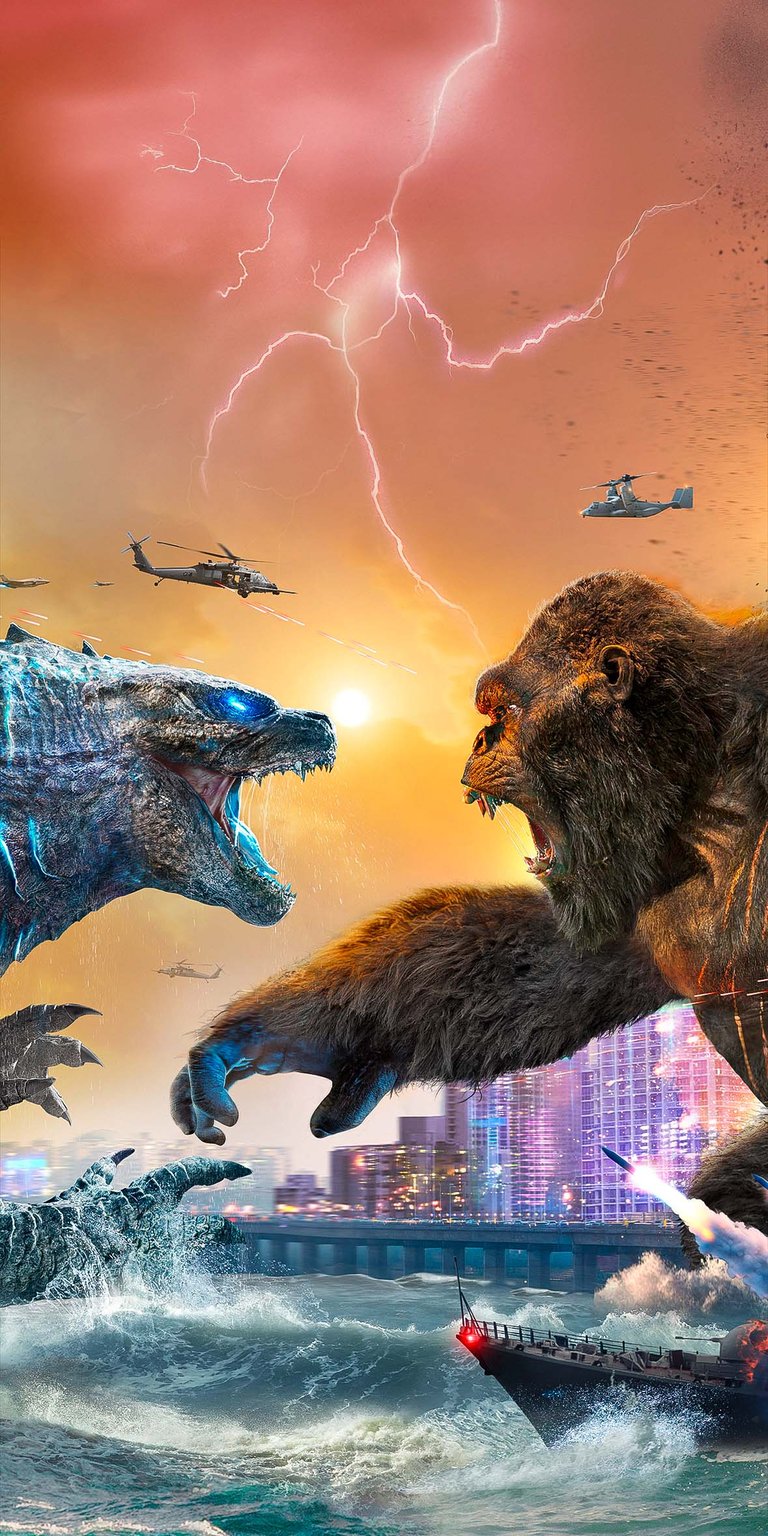 Godzilla vs Kong wallpaper 4K iPhone