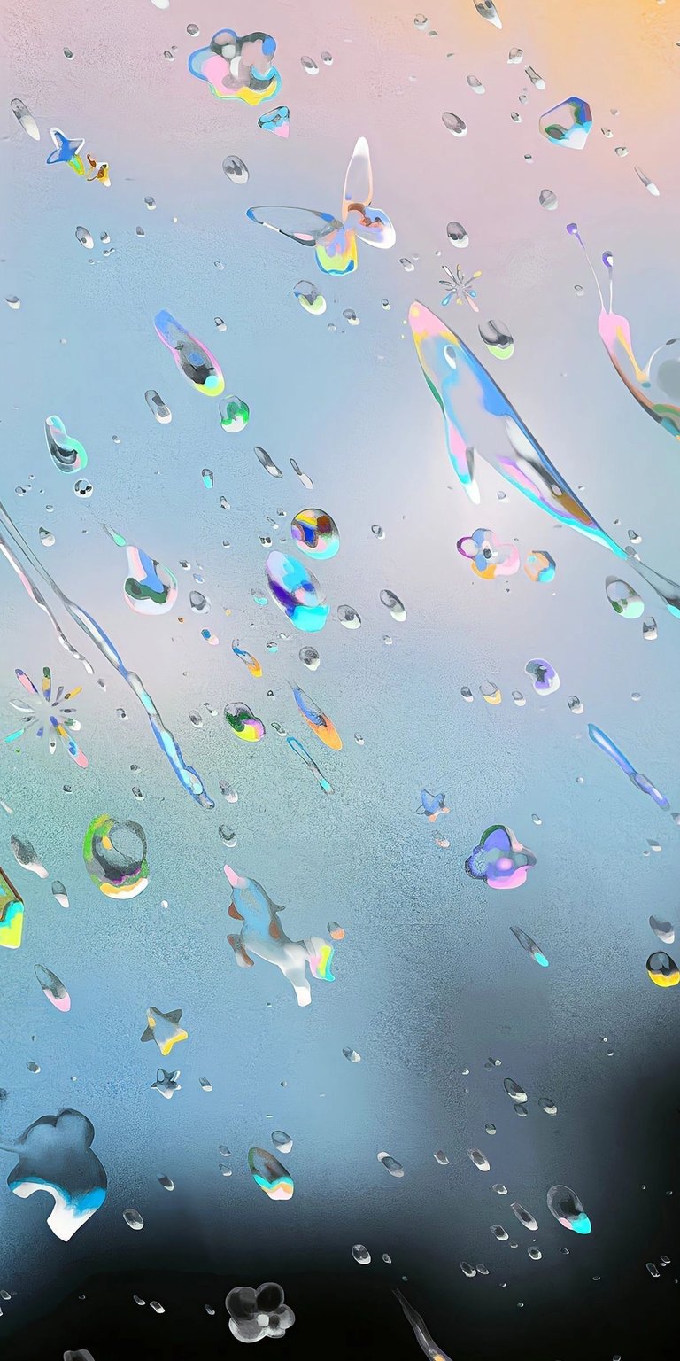 Download this bubble aesthetic wallpaper in stunning 4K resolution for your iPhone. This wallpaper features iridescent bubbles shaped like butterflies, whales, and snails, adding a whimsical touch to your device.