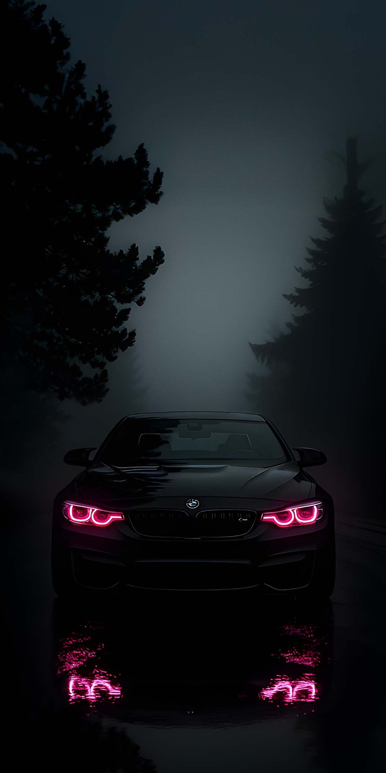 M4 black pink lights wallpaper HD