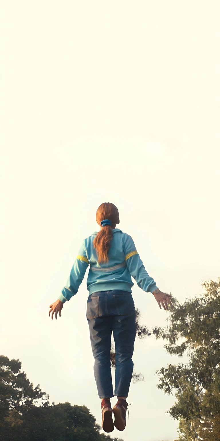 This incredible Max 4K wallpaper is perfect for your iPhone. In this wallpaper, Max is elevated against a bright sky, wearing a blue jacket with yellow stripes, and a matching hair tie.