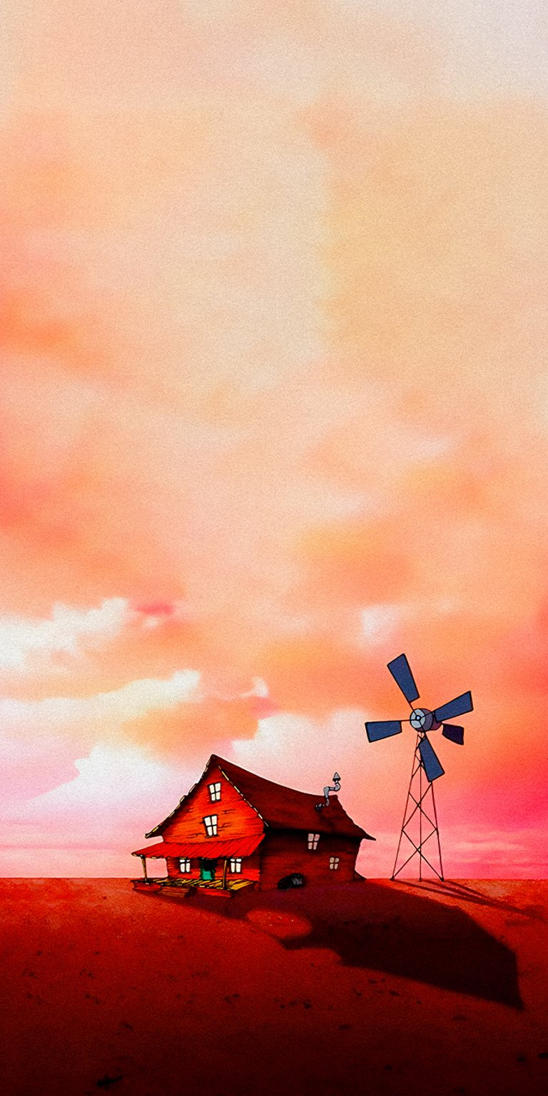 Courage the Cowardly dog house wallpaper for iPhone