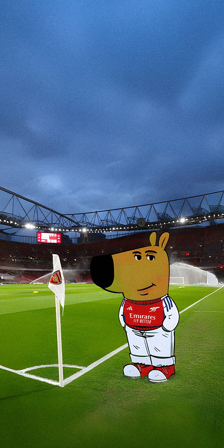 Chill guy standing on the side of the field wallpaper