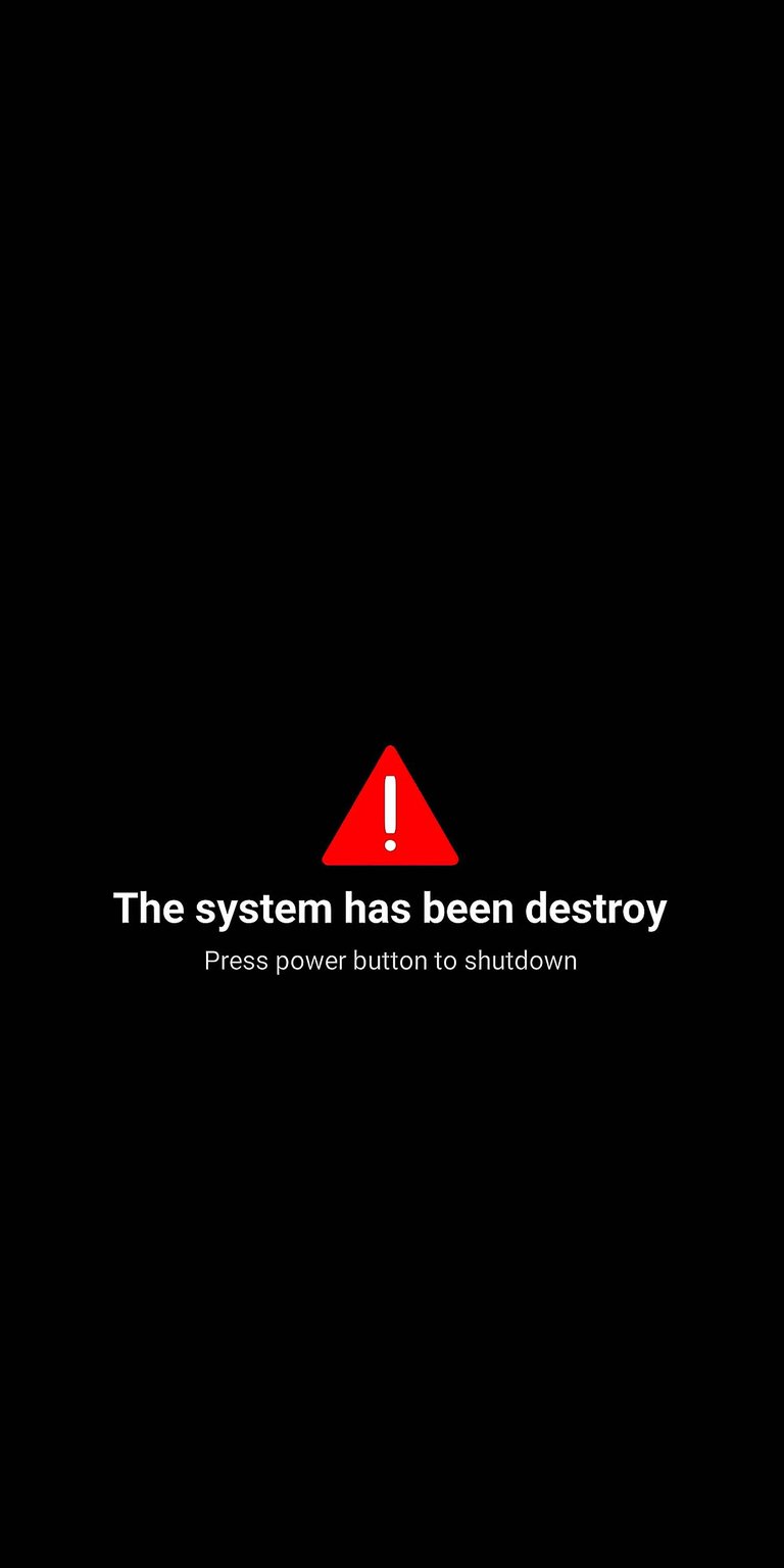 System has been destroyed wallpaper HD iPhone
