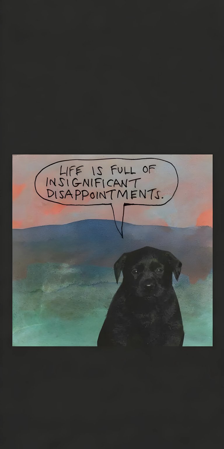 Sad dog art iPhone wallpaper HD