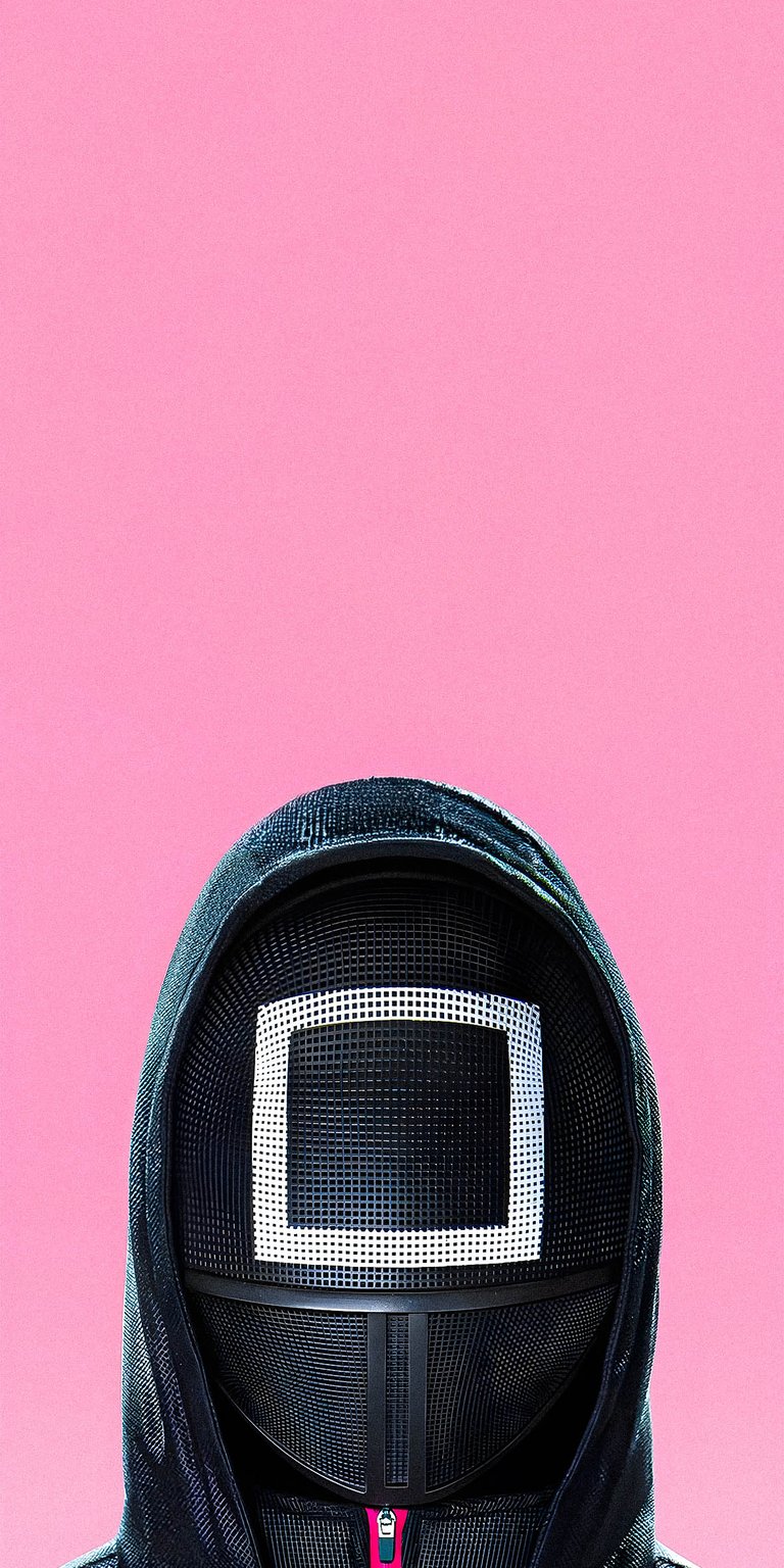 Black Soldier portrait pink background wallpaper