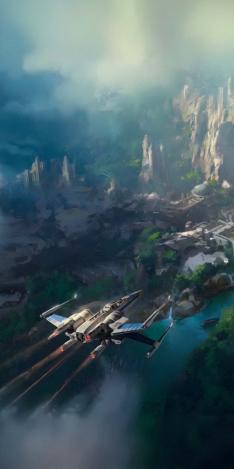 X-Wing ship wallpaper 4K iPhone